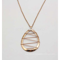 Charming Water Drop Anhänger Rose Gold Kette Halskette